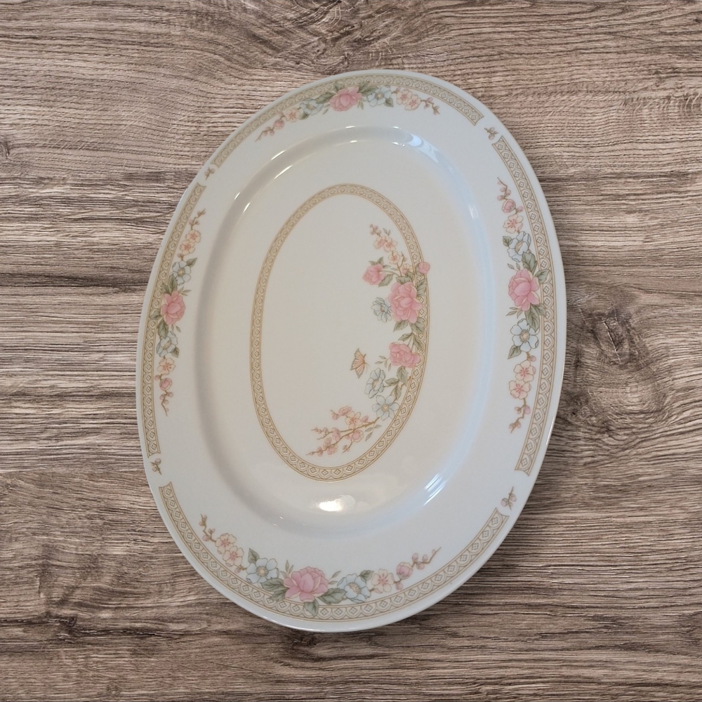 Rose Oval Serving Platter